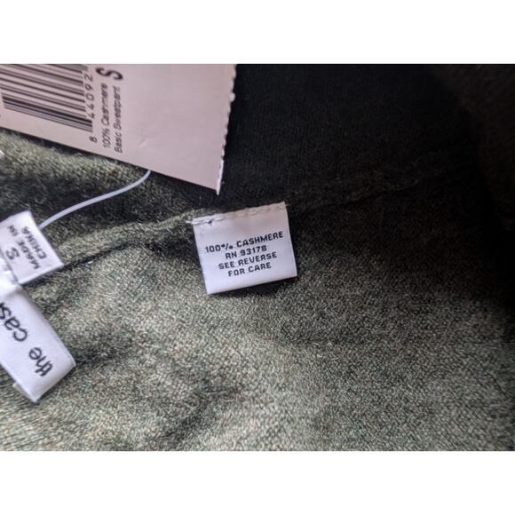 NWT The Cashmere Project Basic 100% Cashmere Sweatpants Size S Dark Green #3H511 - Picture 6 of 7